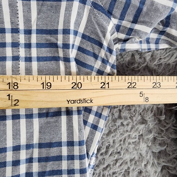 Ben Sherman Shirt Mens Medium Blue Plaid Long Sleeve Button Up *NWT* - Picture 8 of 11